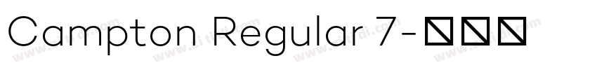 Campton Regular 7字体转换